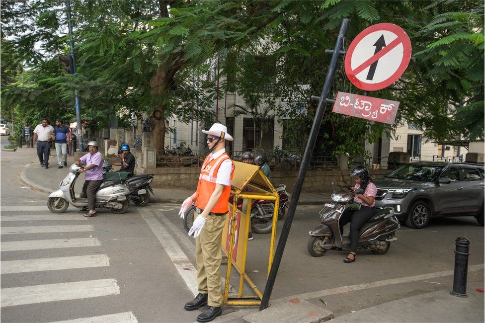 Indian traffic officer