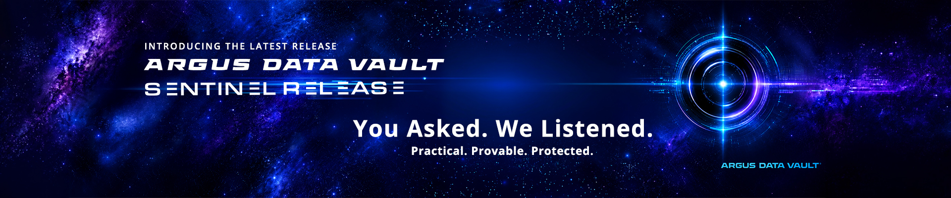 Argus Data Vault: Sentinel Release announcement from Kustom Signals, featuring smarter digital evidence management, simplified redaction, and streamlined case management.
